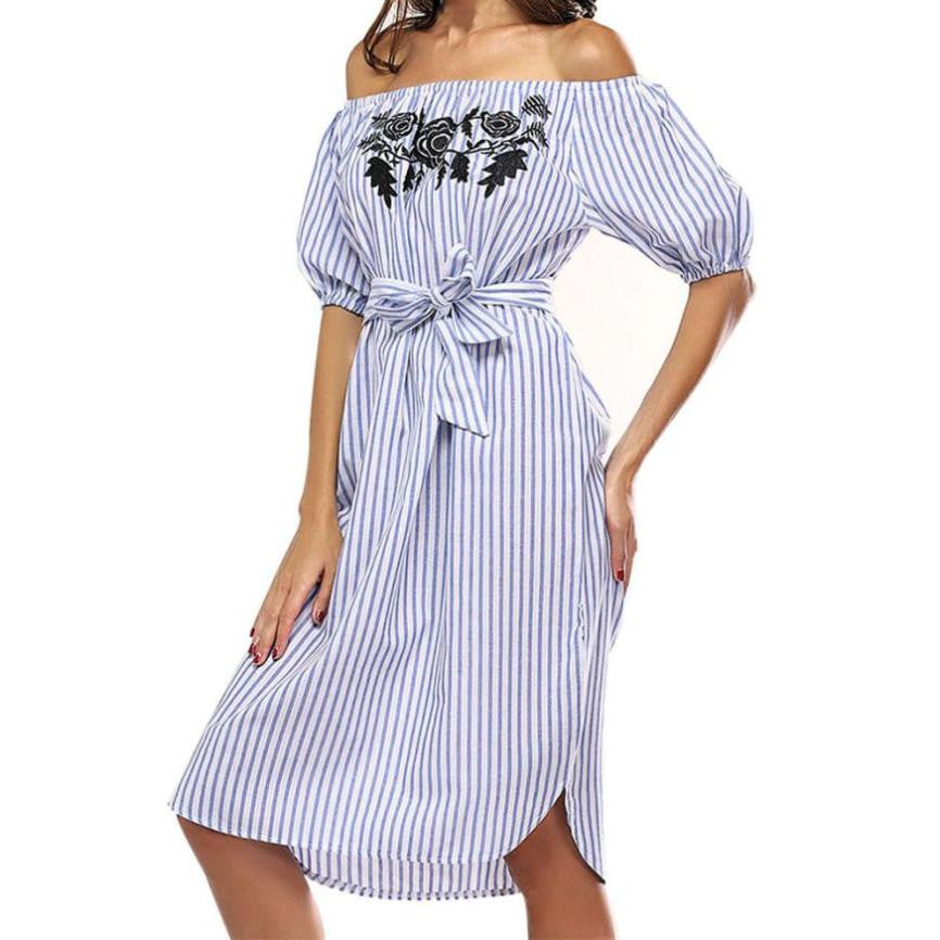 Off Shoulder Summer Dress