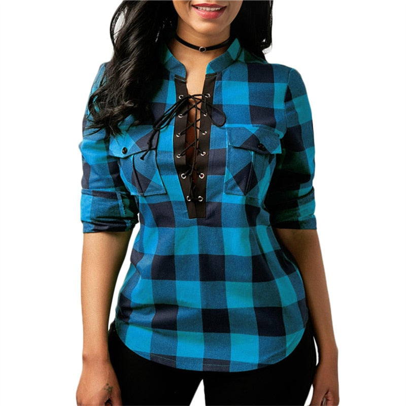 Long Sleeve Plaid Shirt