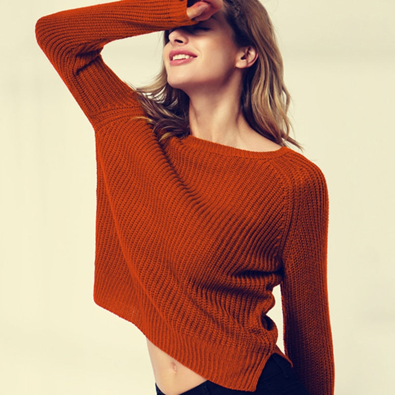 Casual Crop Sweater