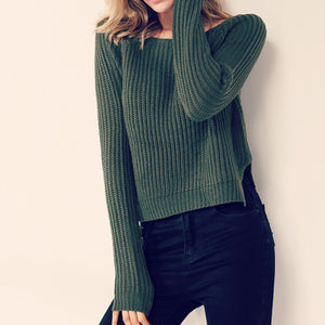Casual Crop Sweater