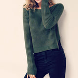 Casual Crop Sweater