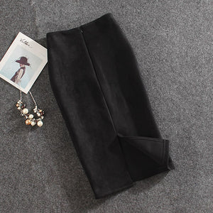 Vintage Suede Skirt