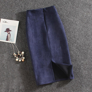 Vintage Suede Skirt