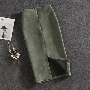 Vintage Suede Skirt