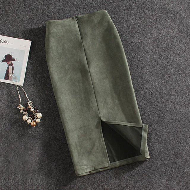 Vintage Suede Skirt