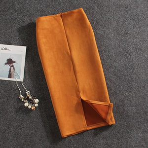 Vintage Suede Skirt