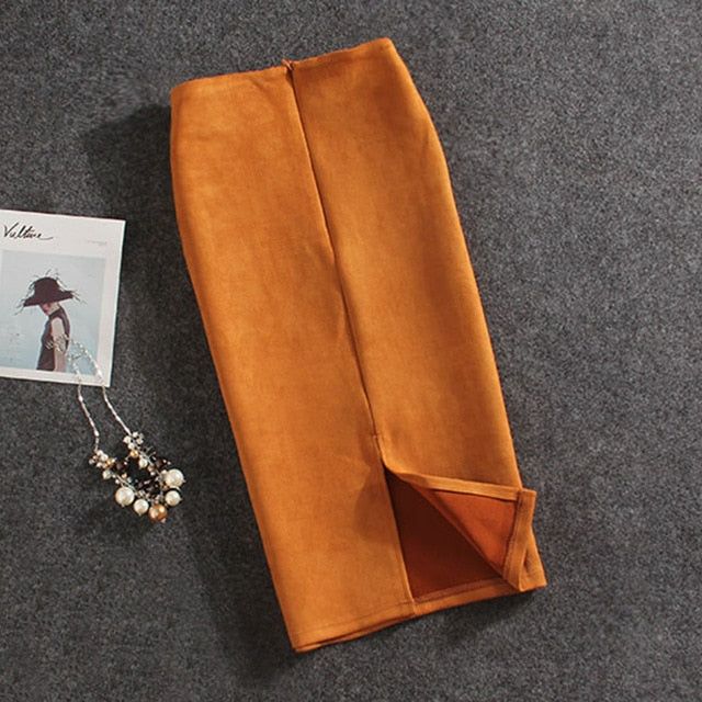 Vintage Suede Skirt