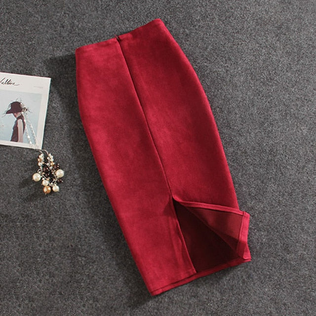 Vintage Suede Skirt