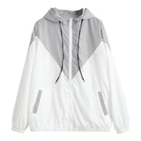Hooded Two Tone Windbreaker