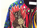 New Queen Embroidery Bomber Jacket