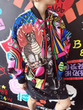 New Queen Embroidery Bomber Jacket
