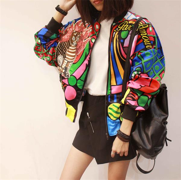 New Queen Embroidery Bomber Jacket