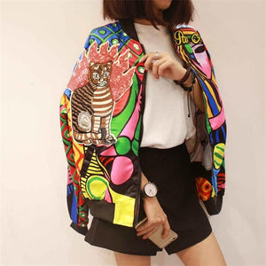 New Queen Embroidery Bomber Jacket