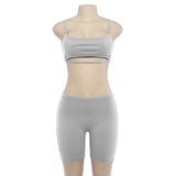 Crop Top and Shorts Set