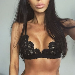 Lace Floral Bralet Bra