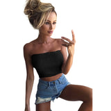 Strapless Solid Top