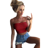 Strapless Solid Top