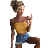 Strapless Solid Top