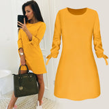 Solid Color Dress
